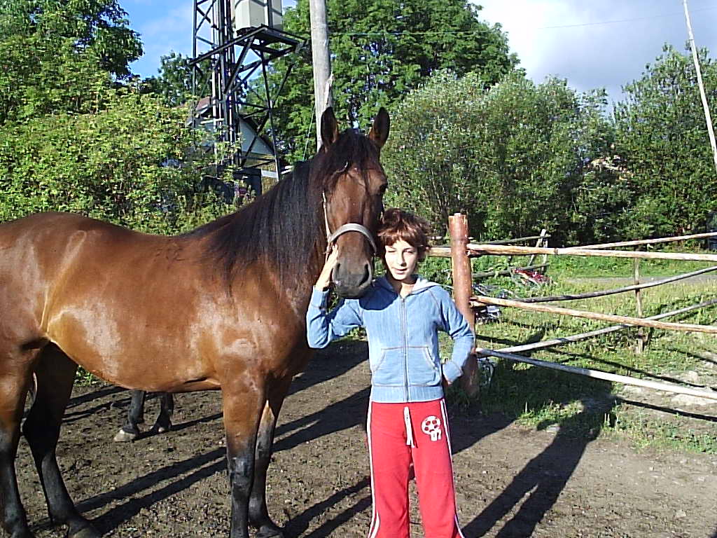 Zuzka minulý rok v létě..